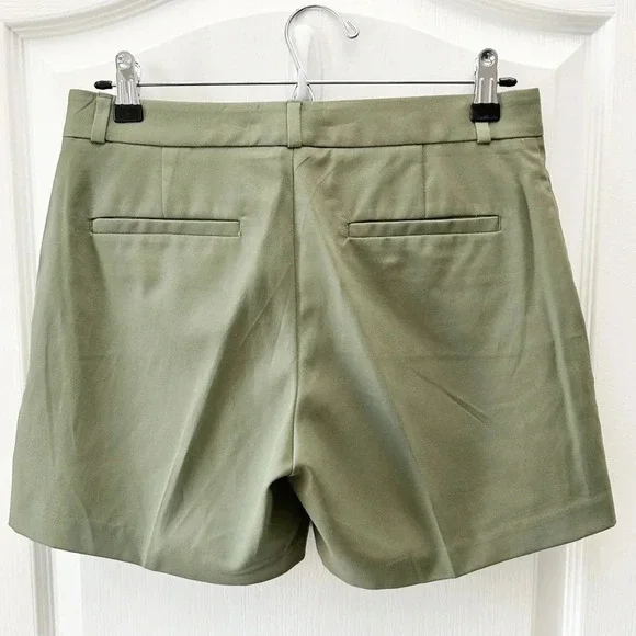 Banana  Republic Tailored Chino Shorts Tencel Army Green Size 0 NWT - Picture 7 of 16